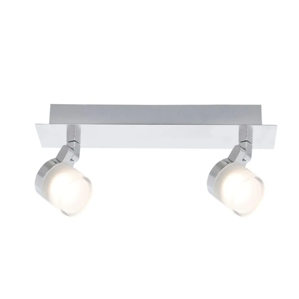 Voltman réglette salle de bain 3 spots chrome LED